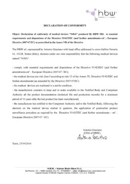 Declaration conformity N4SA