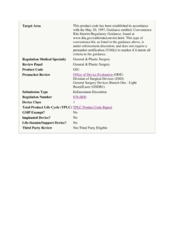 Dermatome surgical grafting instruments FDA classification 4