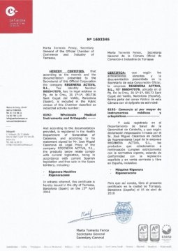 Free Sales Certificate Regenera